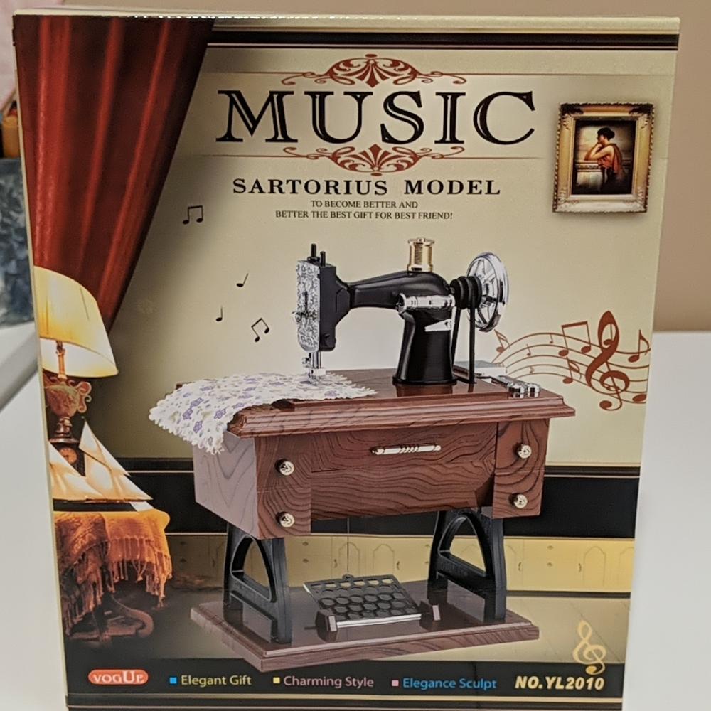Sewing machine music box